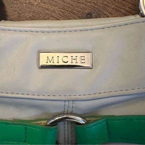 Miche Demi Base Black Bag & Jordan Grey/Green Shell - Picture 4 of 16